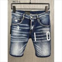 Celana Pendek Denim 9877-1,(GMVAKSUHDUDKJDJJ) พิมพ์ลายตัวอักษรแฟชั่นยีนส์ขาสั้นฤดูร้อนของผู้ชาย