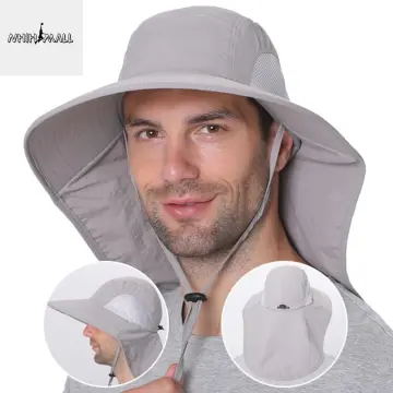 15cm Large Brim Sun Hat Caps Sunscreen Hat For Men Sun Protection