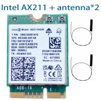 อะแดปเตอร์สำหรับการ์ดเน็ตเวิร์ก Wi-Fi AX201ไร้สาย6 AX211NGW 2.4G/5Ghz สำหรับ Bluetooth5.2 Intel AX211 M.2 Keye Cnvio Windows10 64บิต