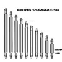 A8626 144/360ชิ้น/เซ็ตสายสายนาฬิกาข้อมือสีเงินขนาดเส้นผ่าศูนย์กลาง1.5มม. แถบสปริงถอดเครื่องมือสายนาฬิกาซ่อมแซมช่างนาฬิกาหมุดเชื่อม