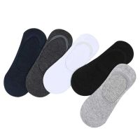 Ready Stock Mens Invisible Socks Solid Color Mens Socks Korean Low-rise Short Tube Mens Boat Socks