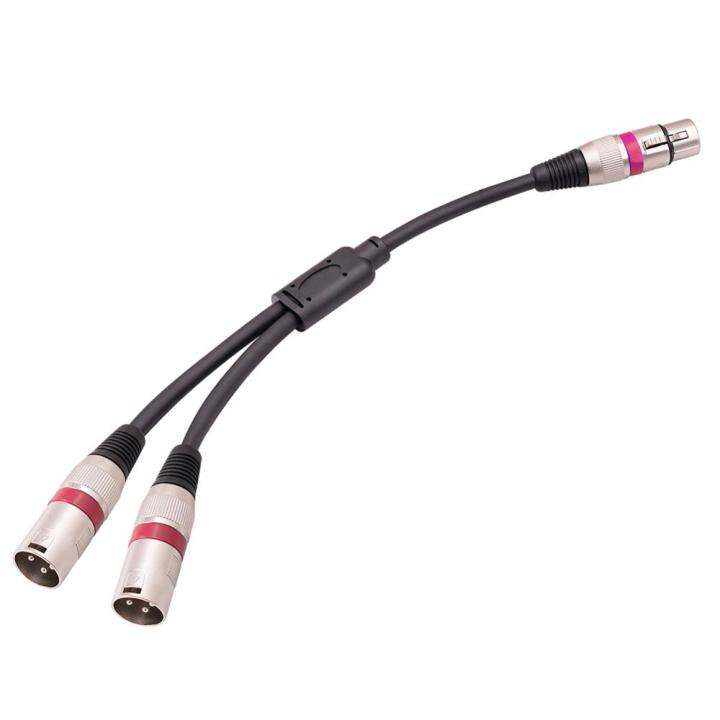 3-pin-xlr-ตัวเมียเป็นแบบคู่สายเคเบิลตัวผู้-xlr-50ซม-3-pin-สายเคเบิล-xlr-ลดเสียงรบกวนสำหรับลำโพงไมโครโฟนขยายเสียง