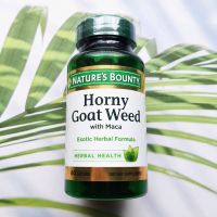 Natures Bounty Super Goat Weed with Maca Herbal Supplement 500mg, 60 Capsules