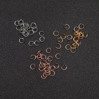 200pcs/lot Stainless Steel Open Jump Rings Gold Rose Split Rings Connectors for DIY Jewelry Findings Making Crafts Accessories