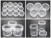 【CC】 Plastic Round Jewelry Beads Storage Small Jars