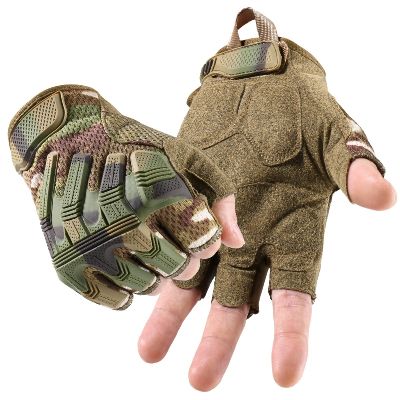 Tactical Military Gloves Touch Screen Design Half Finger Dexterity Gloves Army Shooting Mens Hiking Riding Training Climbing