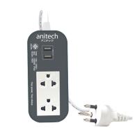 JIB PLUG (ปลั๊กไฟ) ANITECH H622 2-WAY 2 USB PORTS 2.0 METER (GRAY)