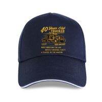 ✐⊙ ใหม่หมวกตลก40ปี Trucker สโลแกน Amp; รถบรรทุก Haulage Motif สำหรับ40th วันเกิดครบรอบ Mens สีดำ