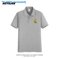 ❀✴△ York Hewlett Real Madrid la liga with real Madrid football training shirts mens Polo shirt short sleeve T-shirt in the summer of sports leisure men