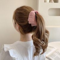 [COD] South Koreas new college style sweet day big bow hollow banana clip vertical ponytail hair accessories headdress