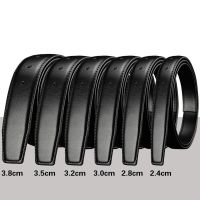 3.8cm  3.5cm 3.2cm 3.0cm 2.8cm 2.4cm Genuine Leather Belt No Buckle Pin Buckle Waist Strap Belts Boby Without Buckle Men Women Belts