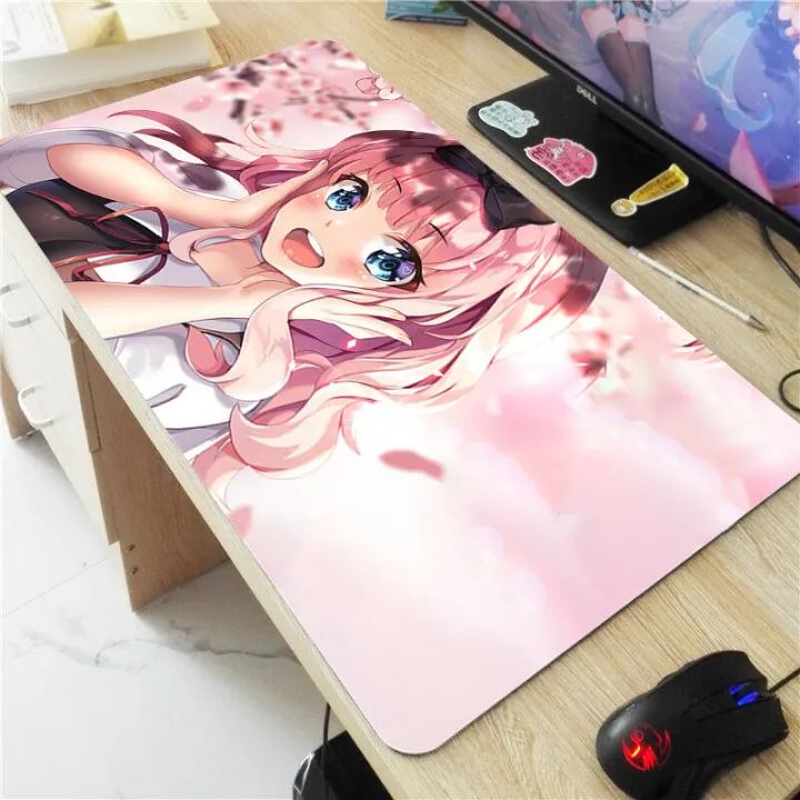 Kaguyasama Anime Girl Mouse Pad Mat Chika Fujiwara Gaming Play Mat