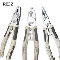 （Conbo metals） REIZ 8นิ้วรวมกันคีมชุดลวดตัดปอกฉนวนขั้วเครื่องมือจีบ Crimper ช่างไฟฟ้าซ่อมเครื่องมือมือ