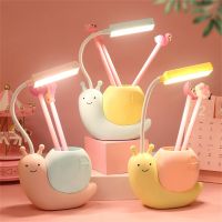 ∋☬☍ Eye Protection Desk Lamp Led Cartoon Energy saving Table Lamp Rabbit Folding Table Lamp Lovely Pet Lamp Led Book Lights