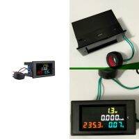 AC Voltmeter Ammeter Meter 0.01-100A HD Color Screen 180 Degrees LED