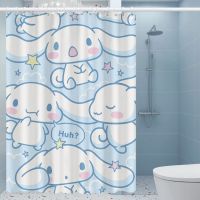 Bule Sanrios Cinnamorrll Shower Curtain Cute Shower Curtain Bathroom Waterproof Bath Curtain with Hooks Washable Cloth Decor