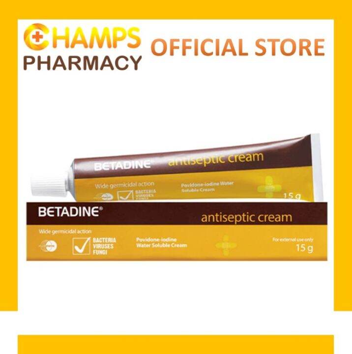 BETADINE ANTISEPTIC CREAM 15G Lazada