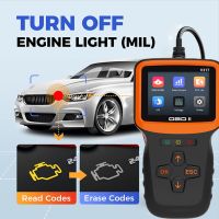 Eobd Obd 2 Obd2 Scanner Automotive Professional Diagnostic Tool Check Car Engine Fault Warning Light Code Reader Vehicle Reset