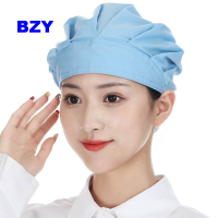 BZY หมวกทำงานผู้ชายผู้หญิงหมวกกันฝุ่นสำหรับเชฟโรงแรมชุดยูนิฟอร์มทำครัวเบเกอรี่ชุดทำงานหมวกทำงาน