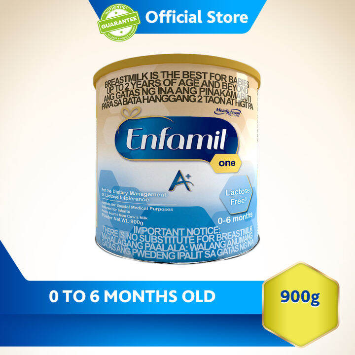 Enfamil A One Lactose Free Milk 900g for Dietary Management of Lactose Enfamil A One Lactose Free Milk 900g for Dietary Management of Lactose