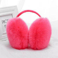 Warm Ear Muffs สาว Fluffy Earmuffs ผู้หญิง Plush Earmuffs ฤดูหนาวหูอุ่นสีทึบนุ่มสบายๆ Ear Muffs Earlap