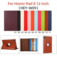 2022กรณีแท็บเล็ตสำหรับ Honor Pad 8 HEY-W09 12 "360องศาหมุนขาตั้งแท็บเล็ต Funda สำหรับ Honor Pad 8กรณี12นิ้วฟิล์มปากกา