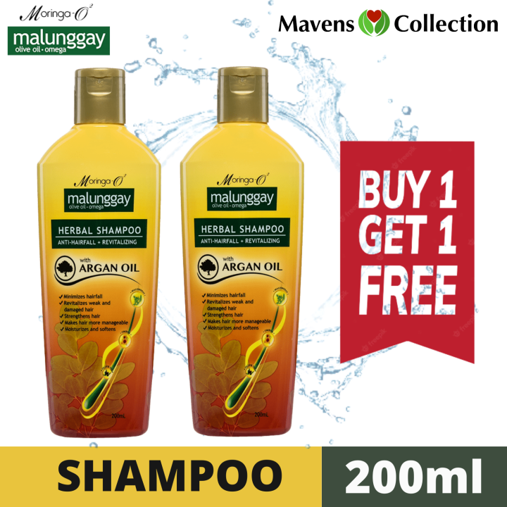 (Buy 1 Take 1) Moringa-O2 Malunggay Herbal Shampoo Anti-Hairfall ...