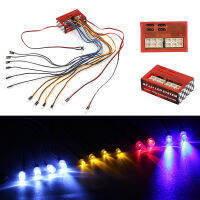 12 Ultra Bright LED Multi-function Lamp Light System Kit For 110 18 HSP TAMIYA CC01 Axial SCX10 D90 RC Car Parts