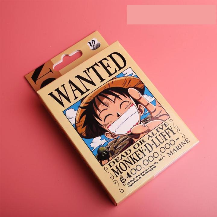 Bộ bài tú lơ khơ One Piece Wanted Luffy 54 ảnh khác nhau in hình ...