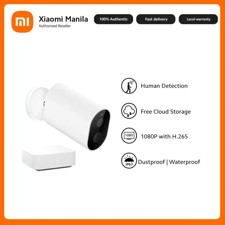 Xiaomi iMiLAB EC2 CCTV Camera with Gateway SET Full HD 1080p Water ...