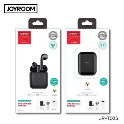 Joyroom แท้100% JR-T03S Tws บลูทูท เวอร์ชั่น 5.0 เชื่อมต่ออัตโนมัติ กล่องชาร์จ Wirelessได้