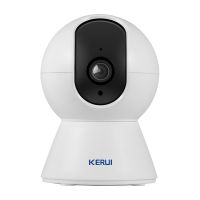 KERUI 1080P Tuya กล้องกันขโมย,ไอพีกล้องในร่มไร้สายรักษาความปลอดภัยบ้าน CCTV สอดส่อง2MP พร้อมระบบติดตามอัตโนมัติ