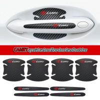 8 Pieces Toyota Camry Carbon Fiber Door Handle Protection Sticker - Door Bumper Strip Decorative Car Accessories