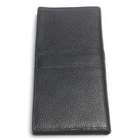 Men Black Lichi Stitching Style 100 Genuine Leather Wallet Mens Long Credit Card Travel Hand Purse For Man