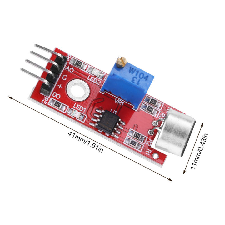 เอาต์พุต-modul-amplifier-audio-ไมโครโฟนความไวสูงสูงรับสัญญาณรบกวนต่ำอิเล็กทรอนิกส์20db-dc-3-3v-5v