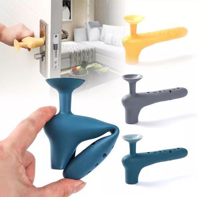 【cw】 Silicone Door Handle Cover Anti collision Baby Safety Noiseless Cup Doorknob Knob ！