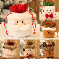 ต้นคริสต์มาสของขวัญถุงของขวัญขนมตกแต่งงานปาร์ตี้ Xmas Storage Packing Wrapper Supplies