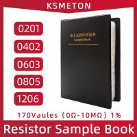 Smd Book Resistor Kit 0805 0201 0402 0603 1206 1% SMT Chip Resistor set Assortment Kit 170 Values Sample Book FR-07 0Ω-10MΩ