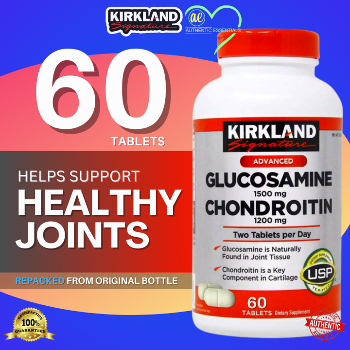 60 Tablets Kirkland Signature Glucosamine HCI 1500mg and Chondroitin