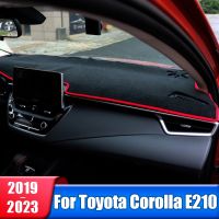 แผ่นปูแผงหน้าปัดรถยนต์ม่านบังแดดพรมแผ่นรองบนโต๊ะหน้าปัดสำหรับ Toyota Corolla E210 2019 2020 2021 2022 2023อุปกรณ์เสริมไฮบริด