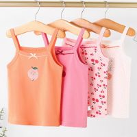 【Leafish】Girls Camisole Cotton 100-160Cm Kids Fashion Singlet Undershirt Children Tank Tops For Summer