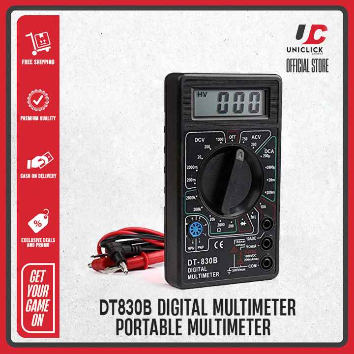 DT830B Digital Multimeter Portable Multimeter Instrumentation Digital ...