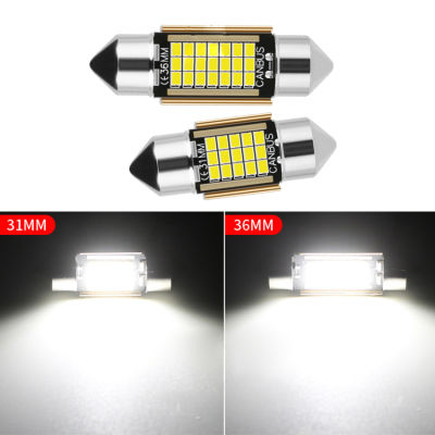 หลอดไฟ LED Festoon ใหม่31มิลลิเมตร36mmC5W C10W สว่างมากไฟโดมรถยนต์ Canbus ไม่มีข้อผิดพลาดอัตโนมัติภายในโคมไฟอ่านหนังสือสีขาว