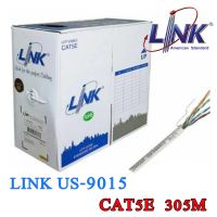 LINK CAT5E UTP Cable (305m./Box) LINK (US-9015LSZH) ใช้สำหรับเชื่อมต่อระบบเครือข่ายแบบสาย LAN ภายในบ้านหรือสำนักงาน