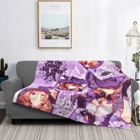 Lisa Genshin Impact Game Blanket Flannel Printed Multifunction Super Warm Throw Blanket for Bed Couch Plush Thin Quilt