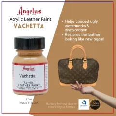  Angelus Acrylic Leather Paint Vachetta Tan 1oz