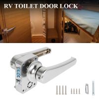 RV Toilet Door Lock Bathroom Door Lock Caravan Boat Latch Handle Lock RV Accessories