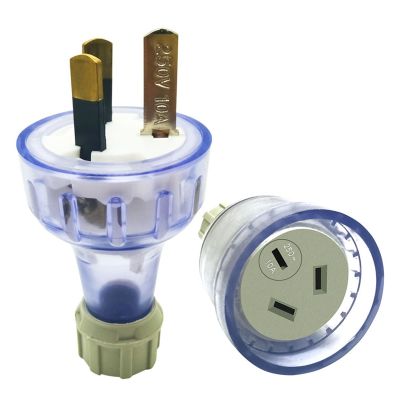 ：“{》 AU NZ Plug Adaptor Assembled Rewireable Female Male Wire Socket Outlet 3 Prong Electrical AC Extension Cord Grounded Rewire SAA