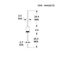 100ชิ้น1N4744 Power ZENER DIODE 1 W 15 V DO-41 DO-204AL Axial 1วัตต์15โวลต์ใน1N 4744A