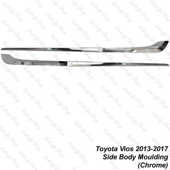 ☁Toyota Vios 20132017 Side Body Moulding (Chrome)♜ Lazada PH